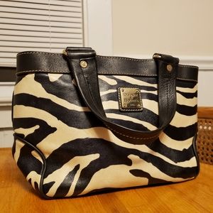 Authentic Dooney and Bourke Zebra Print Purse